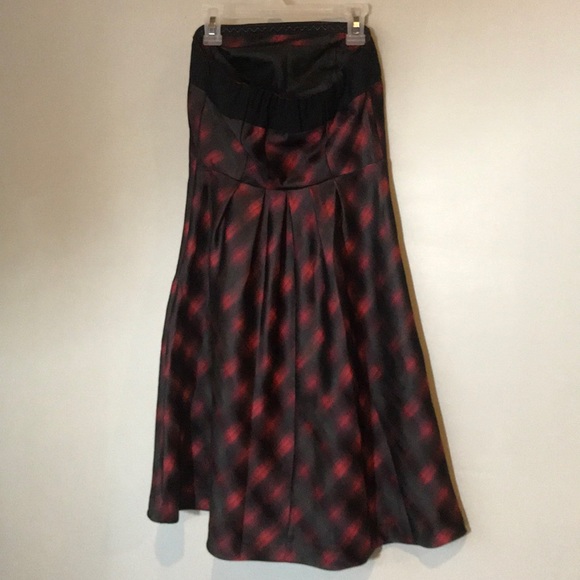 The Limited Black/Red Strapless Dress - Picture 3 of 7